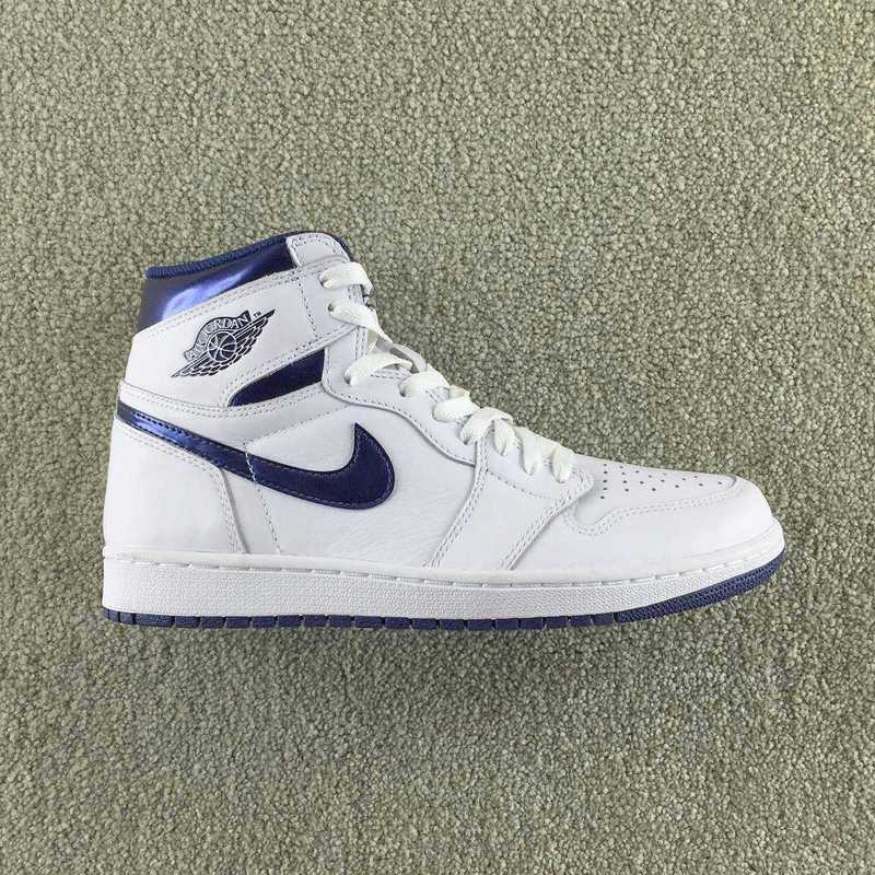 2016 air jordan 1 high white blue shoes